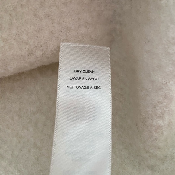 Chico's Women's Wrap Jacket Size 2 Colorblock Striped Yarn-Dye Boiled Wool 100% - Picture 6 of 8